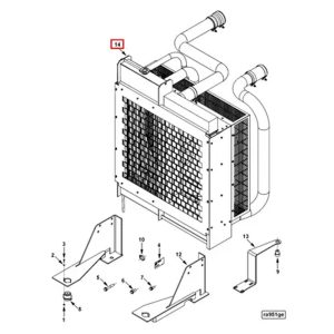 4934842 Cummins 6C8.3 Engine Parts Radiator